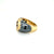 Bulgari Hematite & Tourmaline Gold Ring