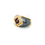 Bulgari Hematite & Tourmaline Gold Ring