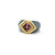 Bulgari Hematite & Tourmaline Gold Ring