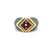 Bulgari Hematite & Tourmaline Gold Ring