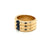 Cartier Ellipse Sapphire Yellow Gold Triple Stack Band Ring