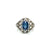Belle Époque Certified 2.44 Carat Unheated Sapphire Diamond Gold Ring