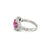 Estate Ruby Diamond Three Stone Engagement Ring