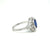 Art Deco Certified Burma Sapphire Diamond Gold Ring