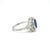 Art Deco Certified No Heat Burma Sapphire Diamond Gold Ring