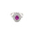Estate Italian Ruby Diamond Engagement Ring