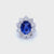 Estate SSEF Certified 7.88 Carat Unheated Sapphire 5 Ct Certified Diamonds Ring