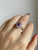 Estate Italian Ruby Diamond Engagement Ring