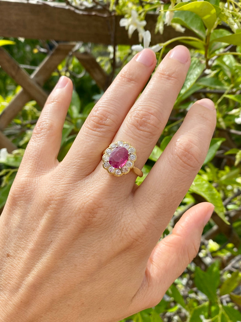 Pink Sapphire Leaf Engagement Ring – Vinny & Charles