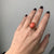 Coral Gold Sculptural Man Body Dome Gold Ring