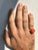 Coral Gold Sculptural Man Body Dome Gold Ring