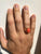 Coral Gold Sculptural Man Body Dome Gold Ring