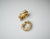 Cartier Bamboo Diamond 18k Gold Double Hoops Vintage Earrings Original Box