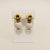 Bulgari Chandra Porcelain Gold Earrings