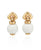 Bulgari Chandra Porcelain Gold Earrings