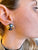 Bulgari Diamond Hematite 18 Karat Yellow Gold Earrings