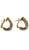 Bulgari Alveare Gold Stainless Steel Hoop Earrings