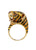 Frascarolo Italy Enamel Gold Panther Ring