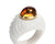 Bulgari Chandra Porcelain Citrine Gold Ring
