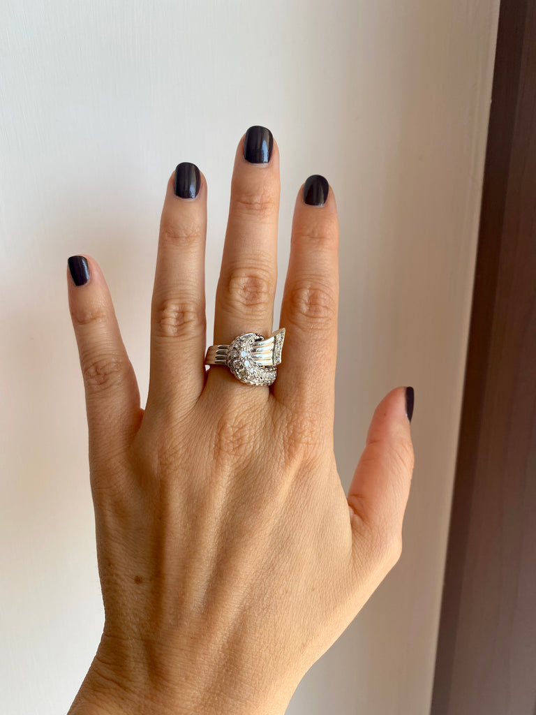 Diamond Bow Ring – Aurelia Demark