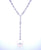 Art Deco Diamond Pearl Necklace Pendant