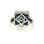 Vintage 2.50 Carat Sapphire 1 Carat Diamond Gold Ring
