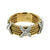 Rope Design Diamond Gold Band Ring tiffanyJean Schlumberger by Tiffany Rope Three-row X Ring