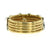 Rope Design Diamond Gold Band Ring