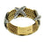 Rope Design Diamond Gold Band Ring