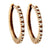 Gold Diamond Hoop Earrings