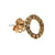 Rose Gold Circle Earrings