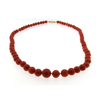 1970s Natural Mediterranean Coral Necklace