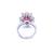 SSEF Certified 3.80 Carat Ruby Diamond Gold Ring
