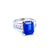 GIA Certified 6.59 Carat Sapphire Diamond Gold Ring