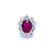 SSEF Certified 3.80 Carat Ruby Diamond Gold Ring