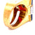 David Webb Emerald Coral Diamond Enamel Gold Ring