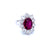 SSEF Certified 3.80 Carat Ruby Diamond Gold Ring
