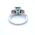 Estate Certified 2.75 Carat Colombian Emerald Diamond Platinum Ring